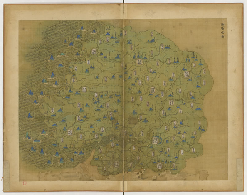 1661至1686年之间《浙江全图》清代绘本预览图