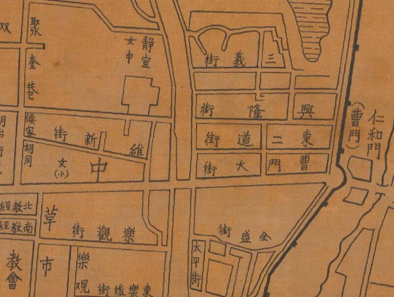 1936-1947年《开封市要图》预览图1