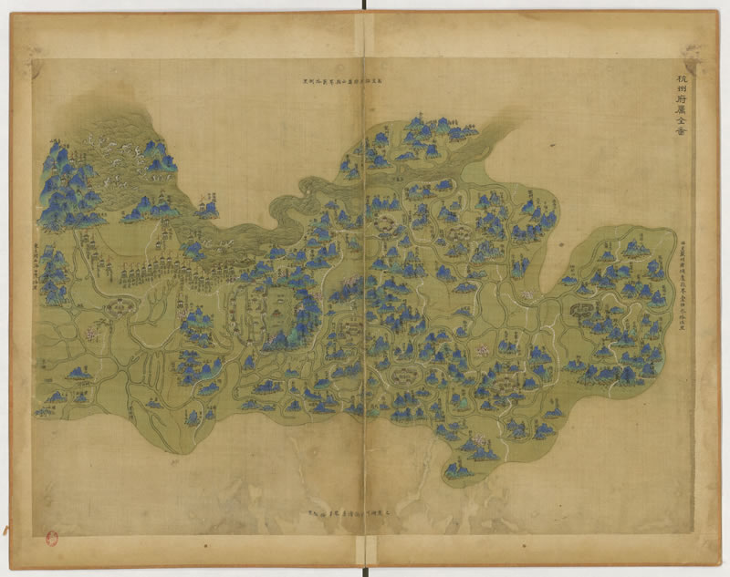 1661至1686年之间《浙江全图》清代绘本预览图1
