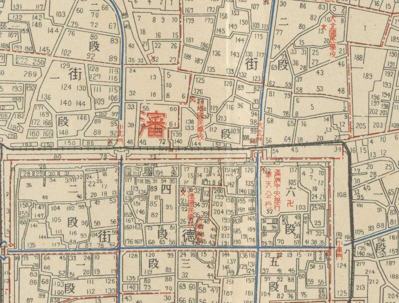 1939年《大奉天新区划明细地图》预览图1