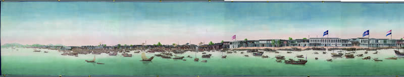 1764-1770年《广州城珠江滩景图》预览图