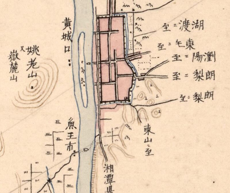 1888年《长沙府地图》预览图1