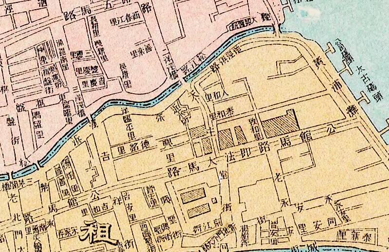 1911年《实测上海城厢租界图》预览图1 1911年《实测上海城厢租界图》预览图1
