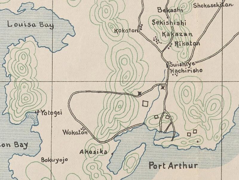 1905年英文版大连地图预览图1