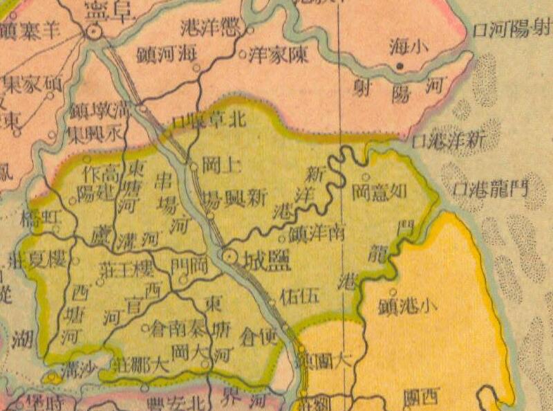 民国时期的《江苏分县新图》预览图1 民国时期的《江苏分县新图》预览图1