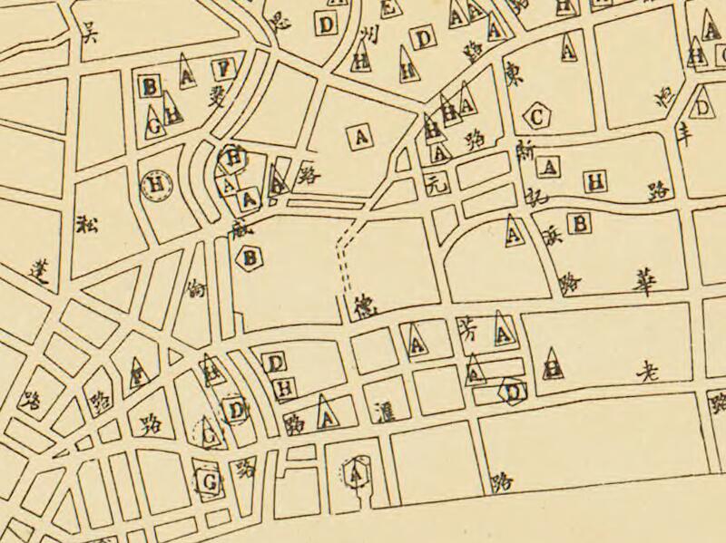 1928年《上海特别市工厂分布地图》预览图1