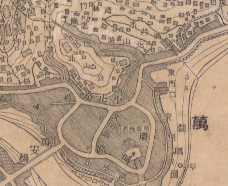 1947年《万县城厢图》预览图1