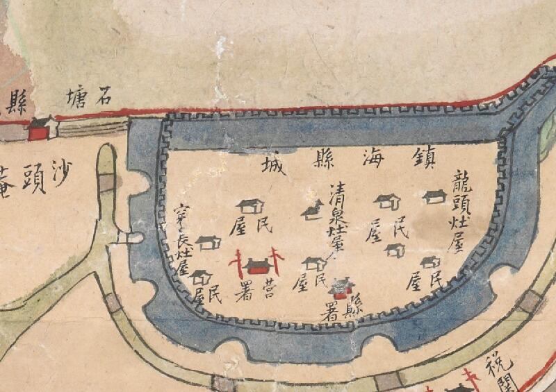 1774年《宁波府镇海县土地分类图》预览图2 1774年《宁波府镇海县土地分类图》预览图2