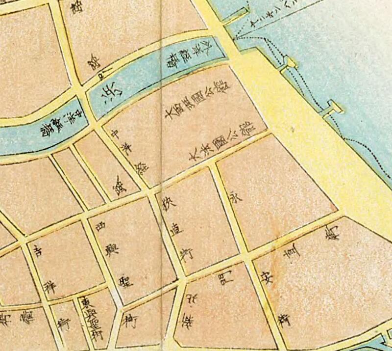 1873年日本绘《清国上海全图》预览图2 1873年日本绘《清国上海全图》预览图2