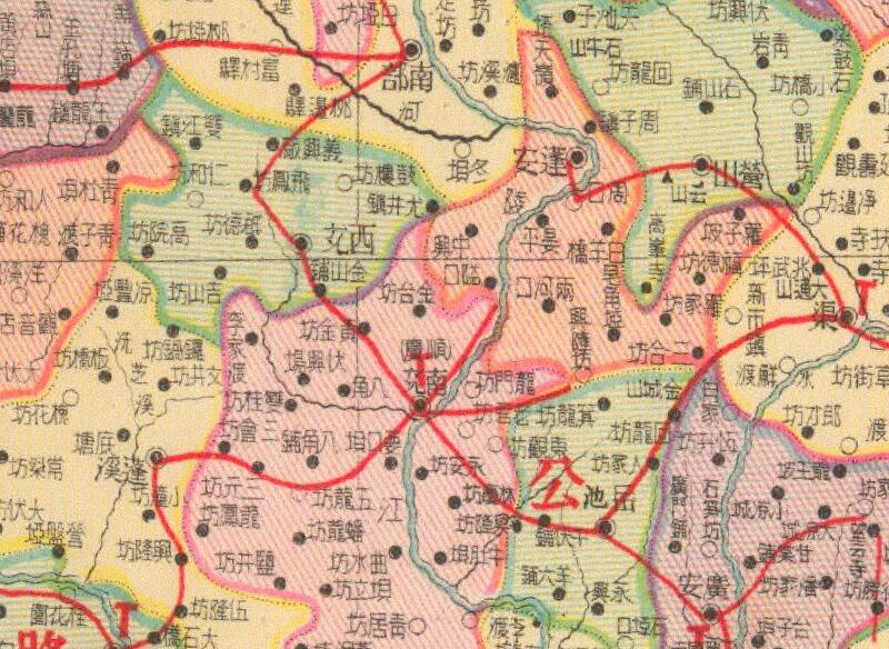 1938年《四川省明细地图》预览图2