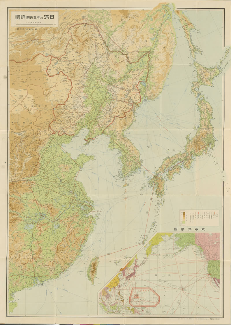 1935年《日满及中华民国详图》预览图