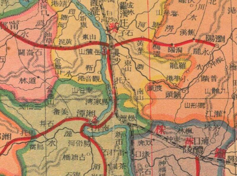 民国期间《湖南分县新图》预览图1