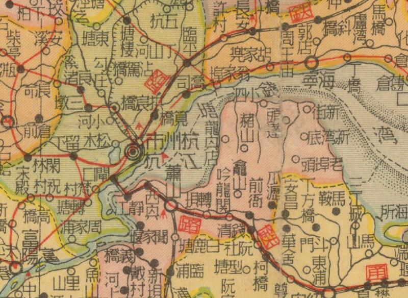 民国期间《浙江省分县全图》预览图1