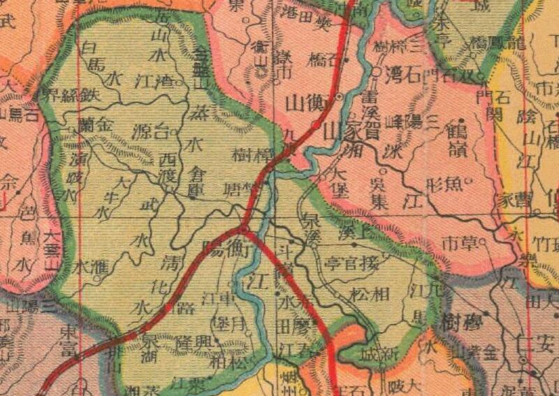 民国期间《湖南分县新图》预览图2