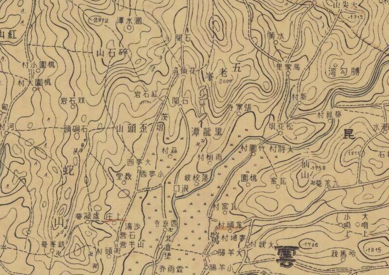 1935年云南《昆明县》地图预览图3