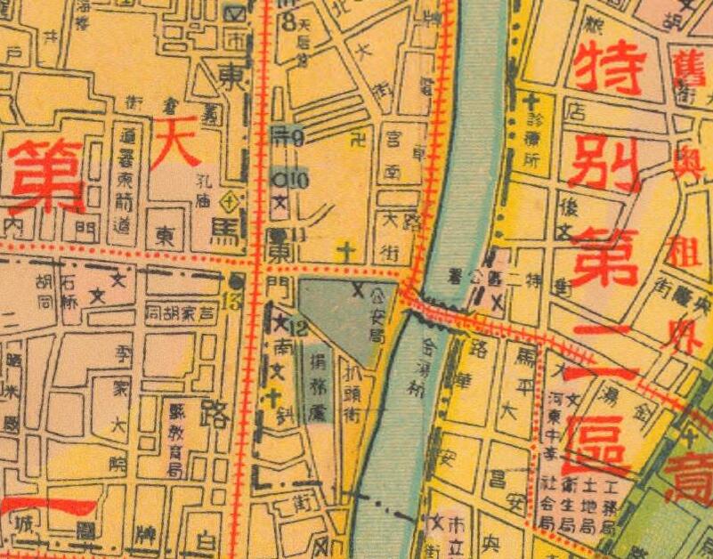 1947年前《最新天津全图》预览图1
