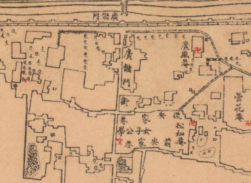 1921年扬州《江都县城厢图》预览图1