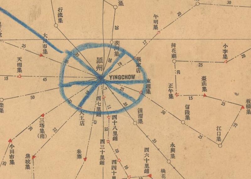 1920年《安徽邮务区舆图》预览图1