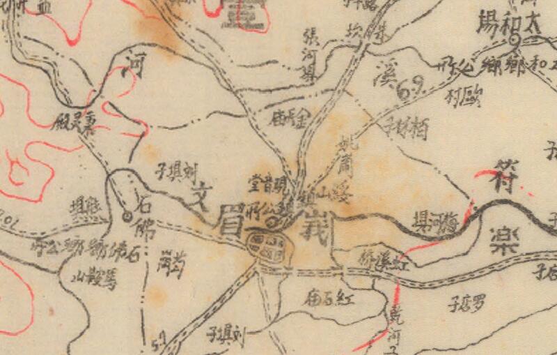 1940年《峨眉县行政区域图》预览图2