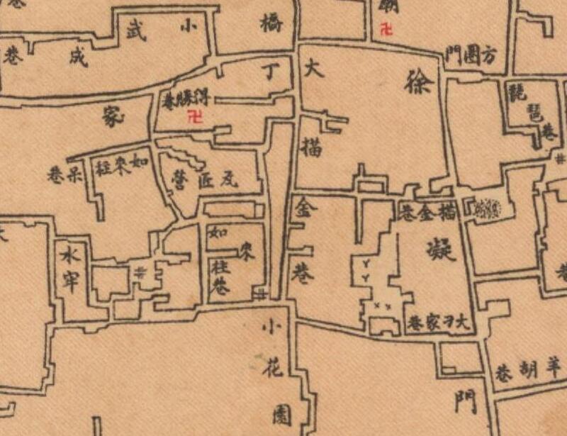 1921年扬州《江都县城厢图》预览图2