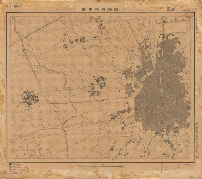 1947年呼和浩特《归绥市城市图》预览图 1947年呼和浩特《归绥市城市图》预览图