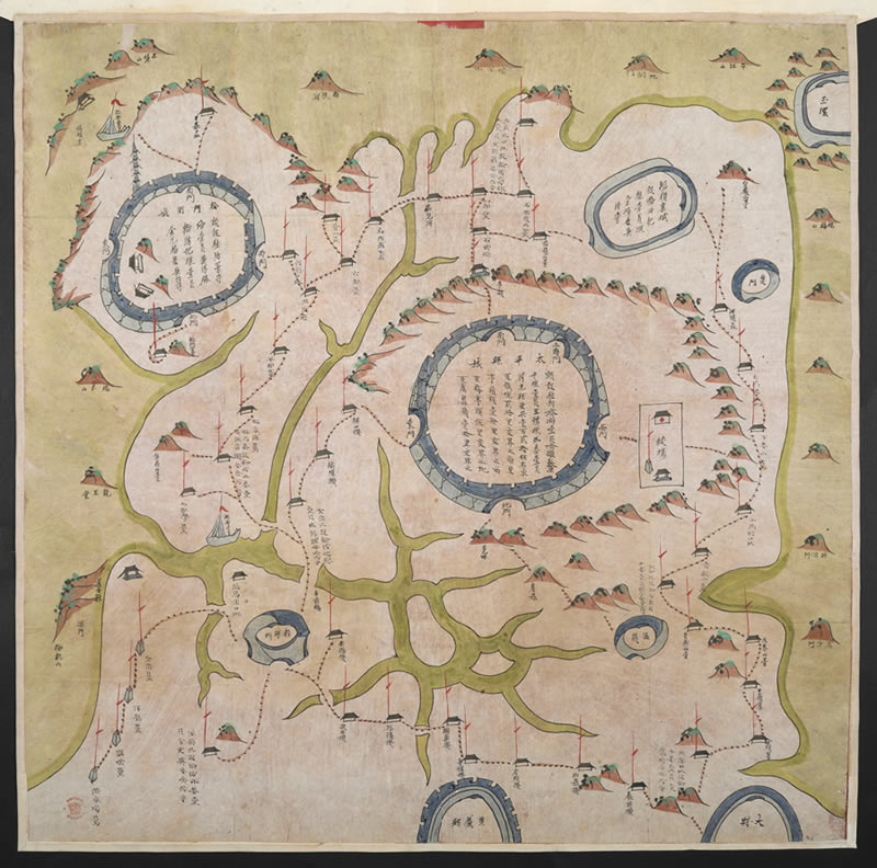 1842年温岭《浙江太平县营舆图》预览图 1842年温岭《浙江太平县营舆图》预览图