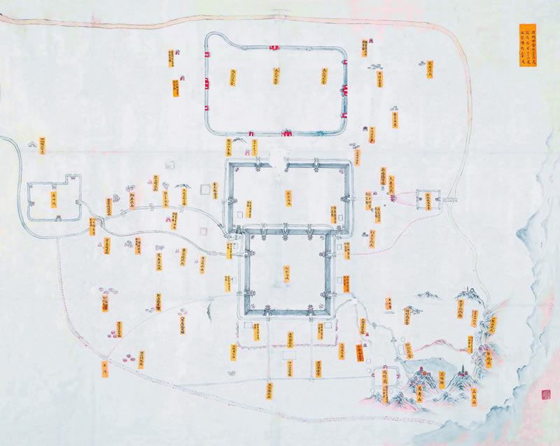 1853年《京师布防图》预览图