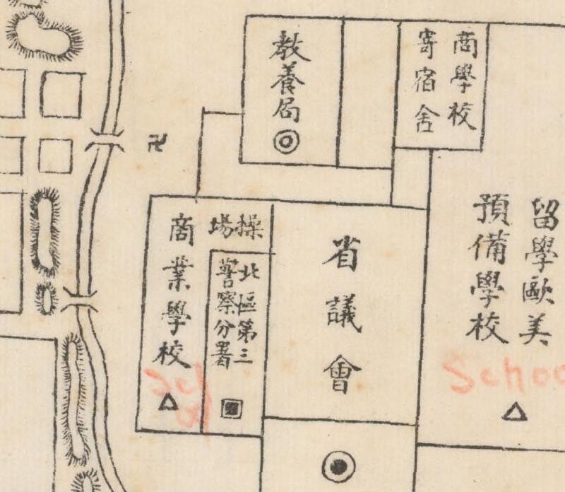 1919年开封《河南省城街市图》预览图1