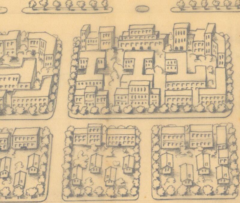 民国石家庄《石门新市街鸟瞰图》预览图1