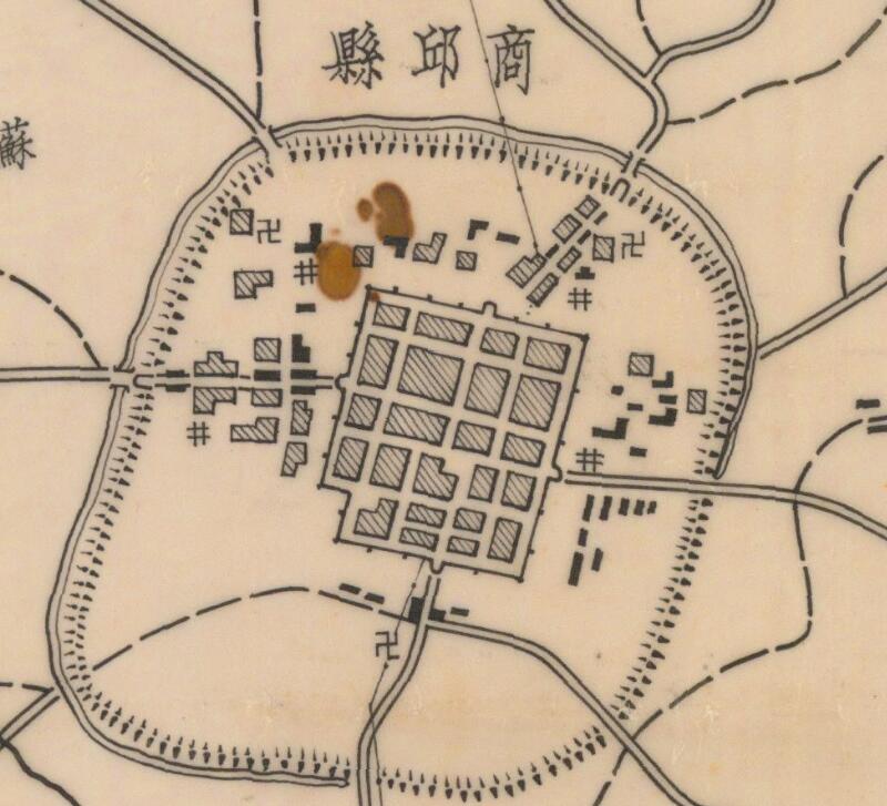 1944年河南《商邱现况图》预览图1 1944年河南《商邱现况图》预览图1