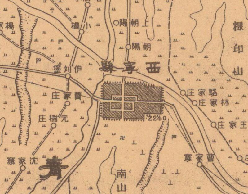 1942年《西宁县》地图预览图1 1942年《西宁县》地图预览图1