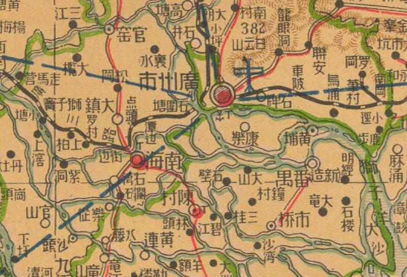 1940年《最新广东省明细大地图》预览图1