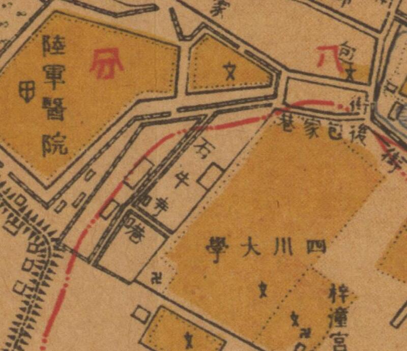 1933年《成都街市图》预览图2