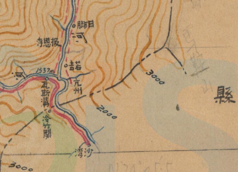 民国时期《康定县图》预览图2 民国时期《康定县图》预览图2