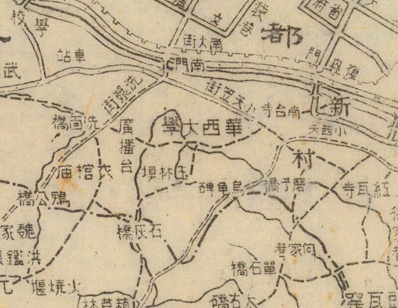 1944年《成都市郊外地图》预览图2