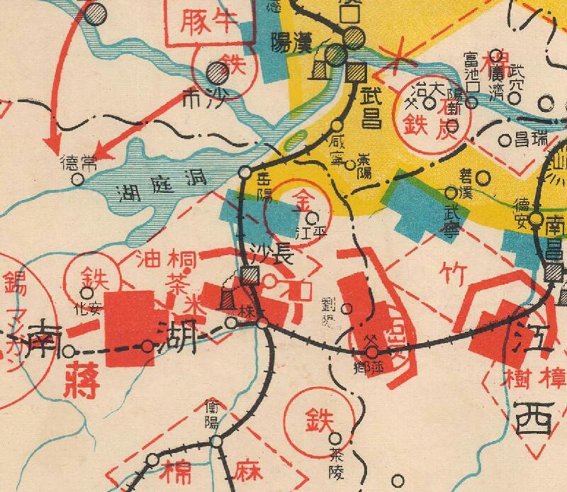 1938年《支那现状资源分布图》预览图3 1938年《支那现状资源分布图》预览图3