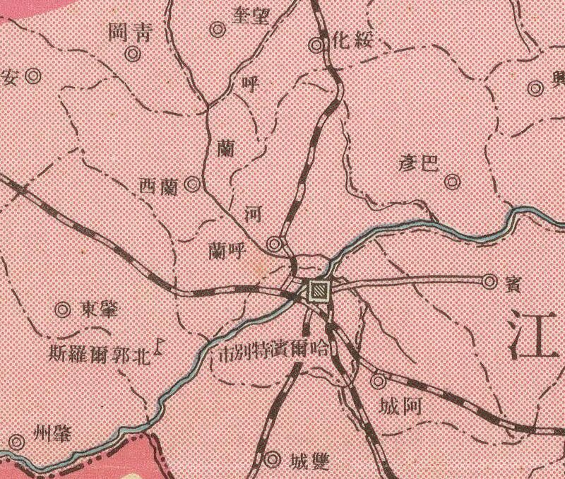 1934年《满洲帝国新行政区划图》预览图3 1934年《满洲帝国新行政区划图》预览图3