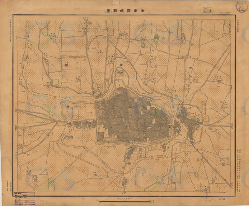 1947年《汝南县城厢图》预览图 1947年《汝南县城厢图》预览图