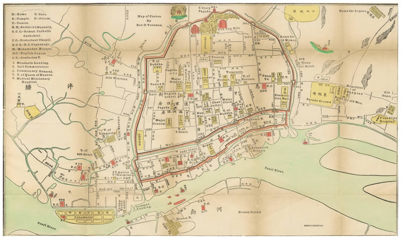 1880年《广州城图》预览图