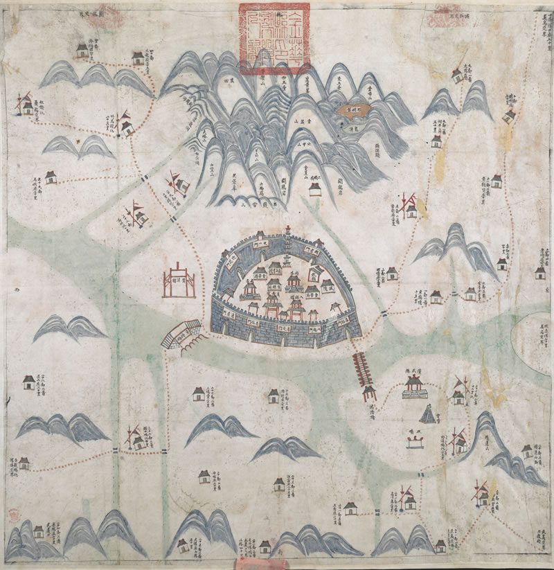 1823年《金华县舆图》预览图