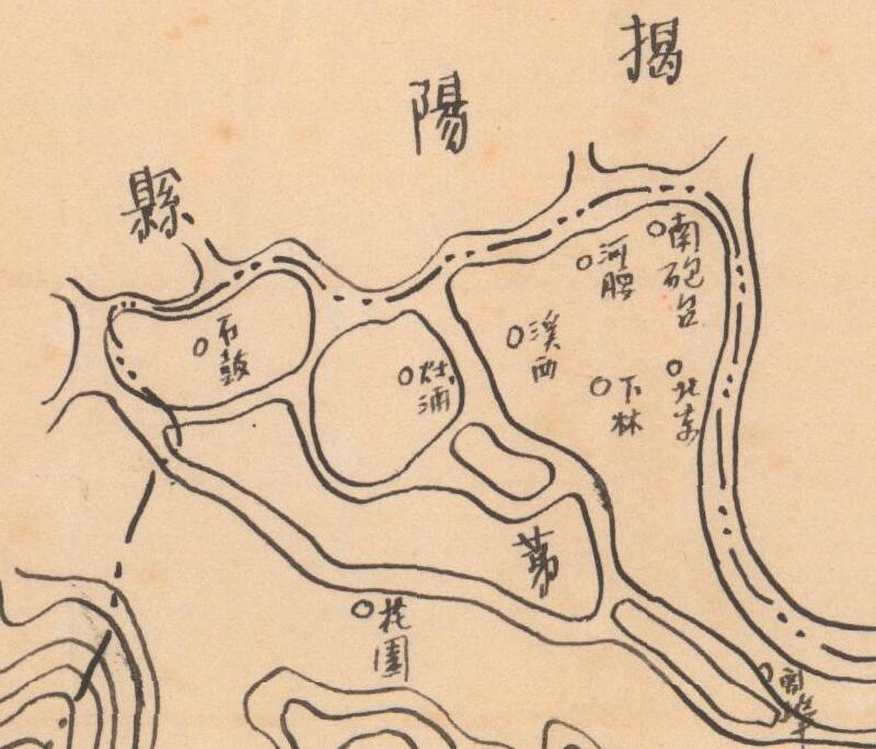 1943年《广东省潮阳县图》预览图1