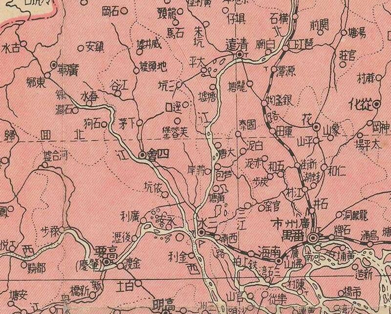 1930年《广东地图》预览图2 1930年《广东地图》预览图2
