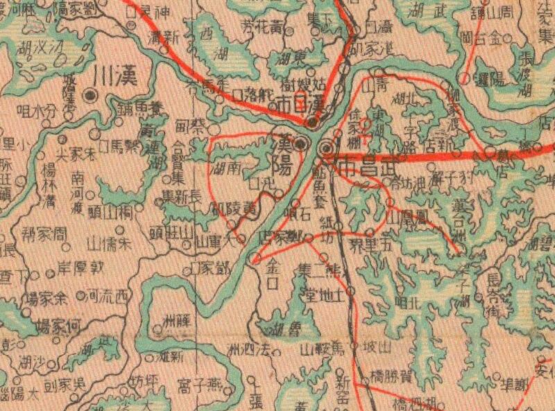 1941年《豫鄂湘三省明细地图》预览图2
