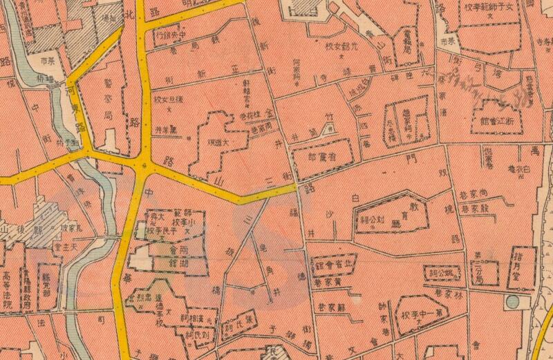 1939年《贵阳城厢街市全图》预览图2 1939年《贵阳城厢街市全图》预览图2