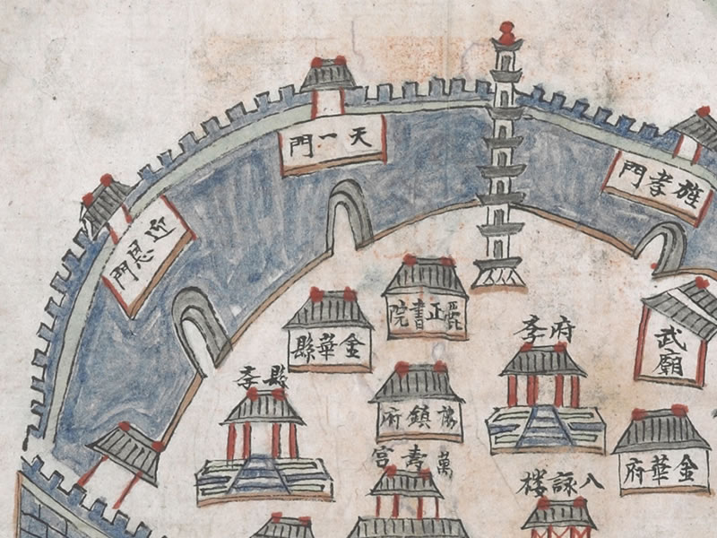 1823年《金华县舆图》预览图2