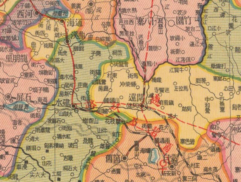 1937年《云南省明细地图》预览图2