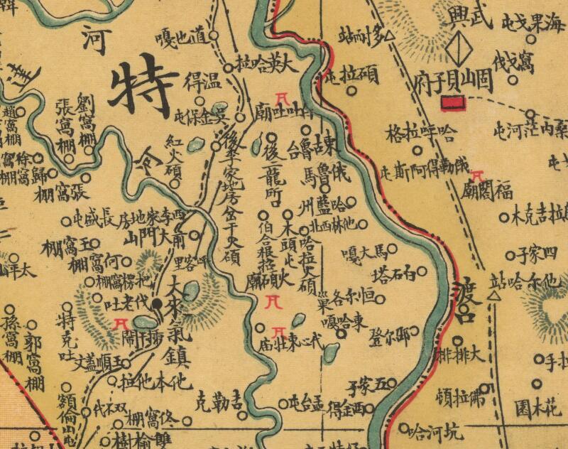 1909年《东三省筹蒙大势图》预览图4 1909年《东三省筹蒙大势图》预览图4