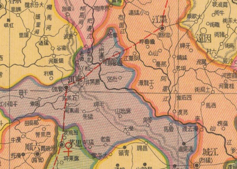 1937年《云南省明细地图》预览图3
