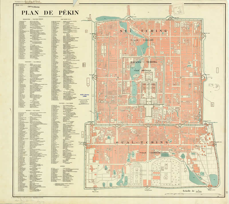 1900年北京城图 Plan de Pékin预览图 1900年北京城图 Plan de Pékin预览图
