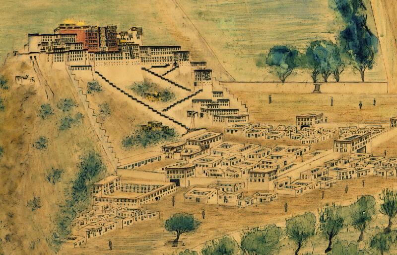 1905-1915年 拉萨鸟瞰图预览图1 1905-1915年 拉萨鸟瞰图预览图1